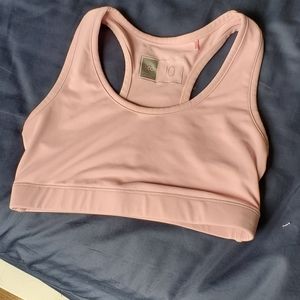 Light pink sports bra